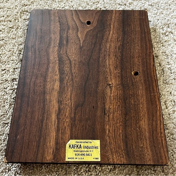 Retro Foil Art Etched Wall Art Print Baby Boy Teddy Bear Pink Blue Floral Wooden - Picture 8 of 13